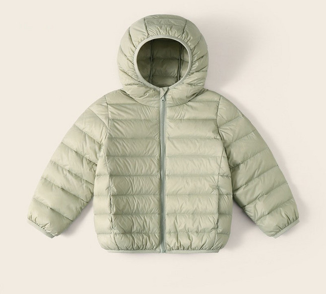 男女童輕量保暖連帽羽絨外套 90%含量羽絨