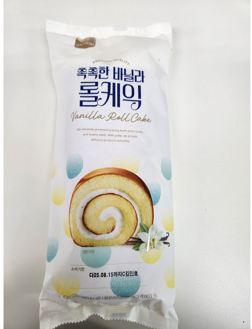삼립 촉촉한 바닐라 롤케익 430g, 1개
