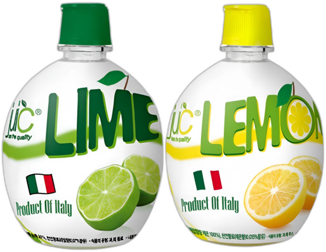 이딸리아몽 5배농축 레몬즙 라임즙 농축액, 2개, 200ml