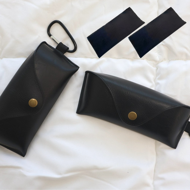 휴대용 선글라스보관키링 가방 파우치 2개 세트