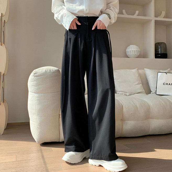 스커티 스트링 포인트 와이드 슬랙스