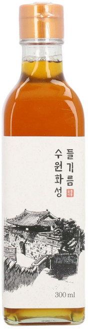 수원화성 전통압착 통들깨 100% 들기름, 1개, 300ml