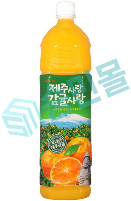 롯데 제주 감귤주스 1.5L 총4개