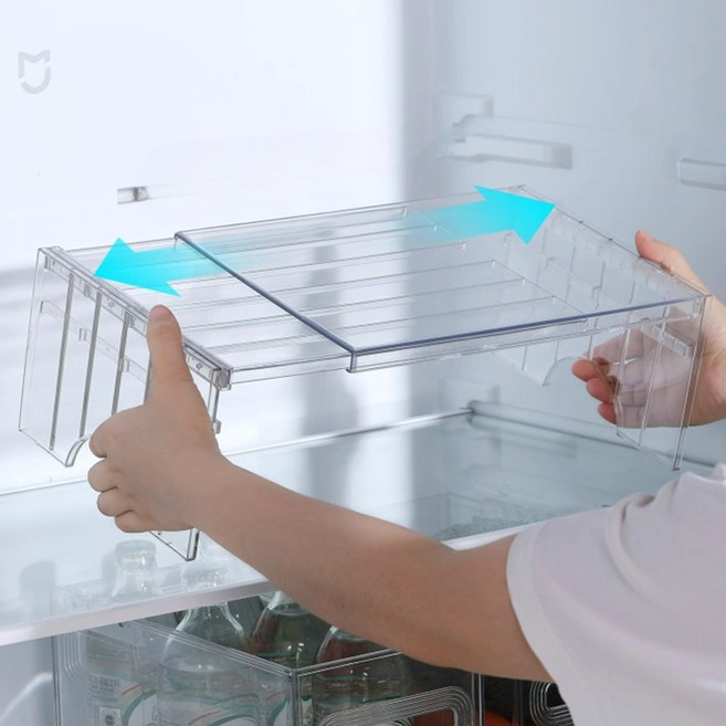 감성순간 정리 선반 길이조절 다용도 거치대, 1개, 투명