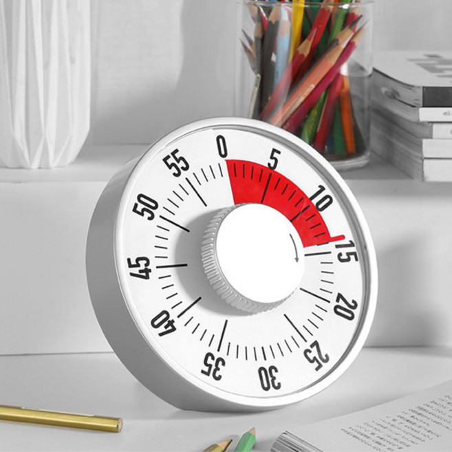 수업용 대형 자석 기계식 타이머 공부 베이킹 문제풀이 타임워치, 1개