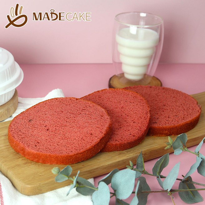 메이드케이크 케이크시트 2호 레드벨벳 단품, 1개, 270g