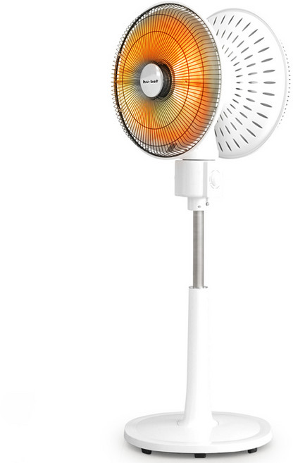 휴앤봇 업소용 선풍기형 하이라이트 전기 히터 난로 양면 대형 HNB-M20HLH