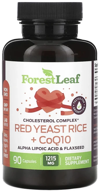 헁복하고 건강하세요 Forest Leaf 홍국 + CoQ10 캡슐 90정 늘 챙기셔야합니다, Forest Leaf 홍국  CoQ10 캡슐 90정 - 쿠팡