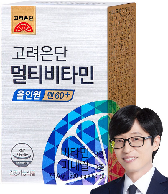 고려은단 멀티비타민 올인원 맨 60+, 60정, 1개