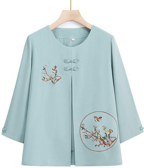 媽媽裝七分袖恤中老年女裝夏季衣服兩件套裝 副廠商品