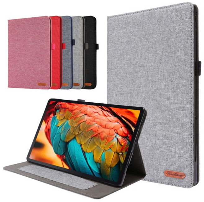 레노버 아이디어탭프로 샤오신패드프로2025 12.7 373FU 카드수납 스탠드 심플 가죽 태블릿 케이스, stc152 핑크