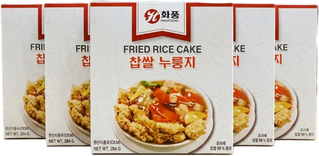 화풍 찹쌀 누룽지, 284g, 5개