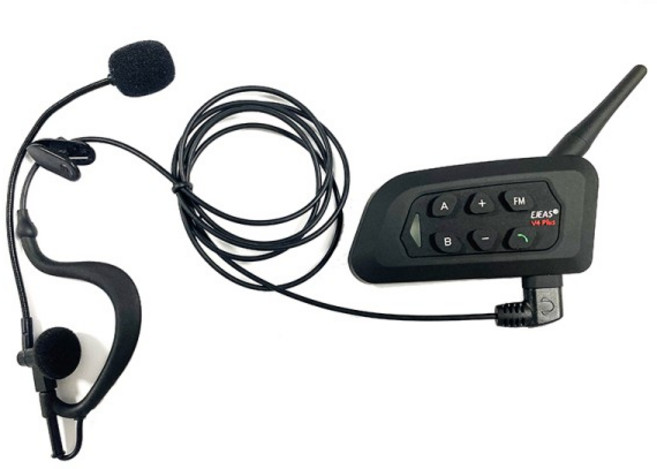 EJEAS V4 Plus F6 심판 인터콤 헤드셋 암 팩용 C형 이어폰, 02 1PC
