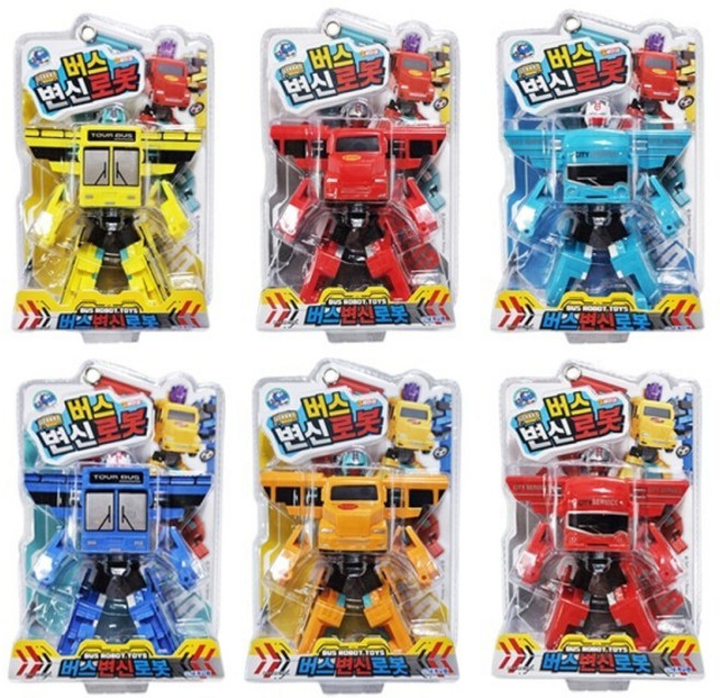 도모아 세계유통 버스 변신 로봇 랜덤 1개 자동차 장난감 모형 대중교통 생일선물 어린이날 크리스마스 조카