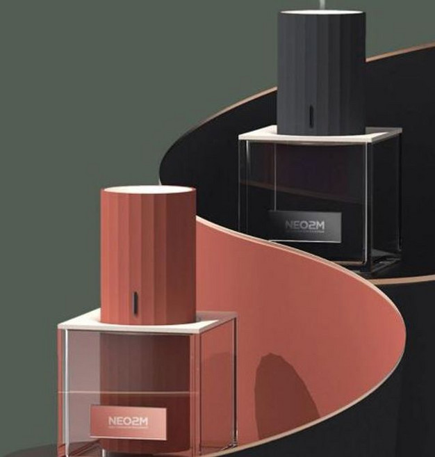 샤인빈 감각적인 디자인의 초음파LED 무드가습기, 다크네이비