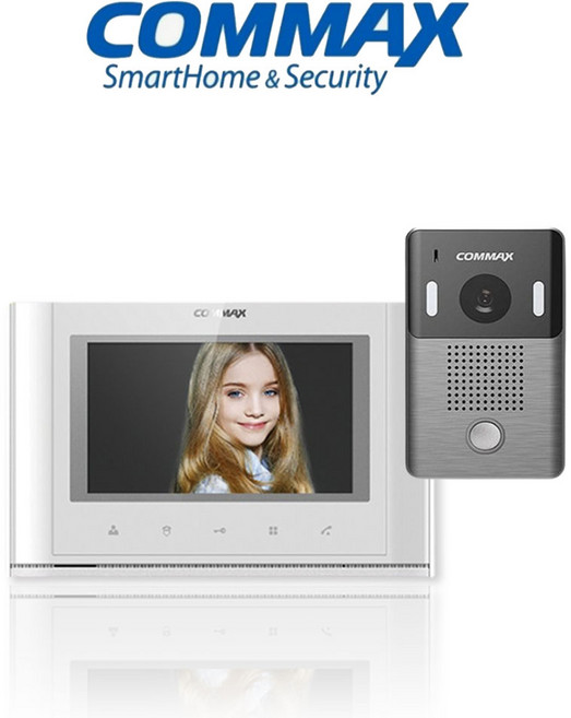코맥스 초인종 교체 설치 4선식 아날로그 인터폰 비디오폰 CAV-77M, CAV-77M 초인종포함세트