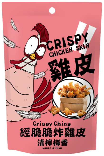 經脆脆 Crispy Ching 炸雞皮餅乾，多種風味酥脆口感, 30g, 1個