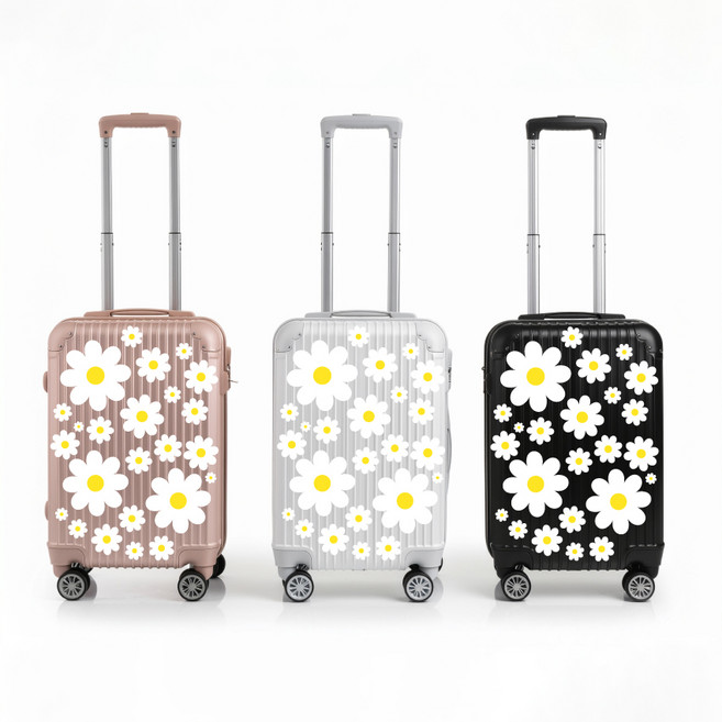 케이트가든 자체제작 데이지 캐리어 데코 방수 리무버블 스티커, 단일옵션