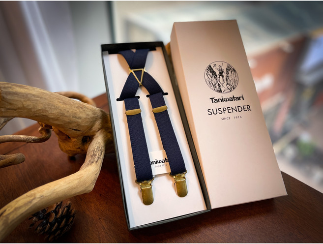 일본수입 타니와타리 솔리드 X20mm 슬림 X밴드 서스펜더 X클립 멜빵 X타입 4점고정 튼튼한 오래쓰는 고급 선물포장 웨딩 남녀공용
