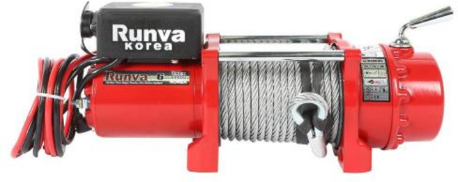 런바 윈치 DC전동윈치 차량용윈치 12V 차량용크레인 RKEX-6000U, 1개