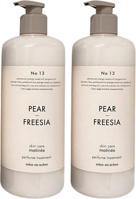 미쟝센 미쟝센 스킨케어 퍼퓸 트리트먼트 페어앤프리지아향 900ml, 2개