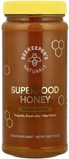 새해 첫좋은선물 Beekeeper's Naturals 슈퍼 푸드 꿀 330g (11.6oz) 제대로 할인합니다, BeekeepersNaturals슈퍼푸드꿀330g116 - 쿠팡