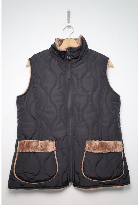 형제상회 할머니조끼 털 겨울조끼 할머니옷 국산 0005W03