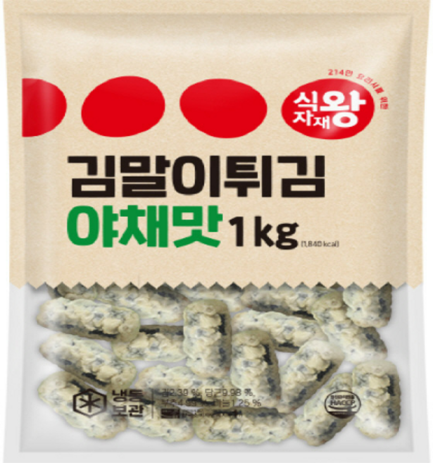 푸디스트 식자재왕 김말이튀김 야채맛, 1kg, 6개