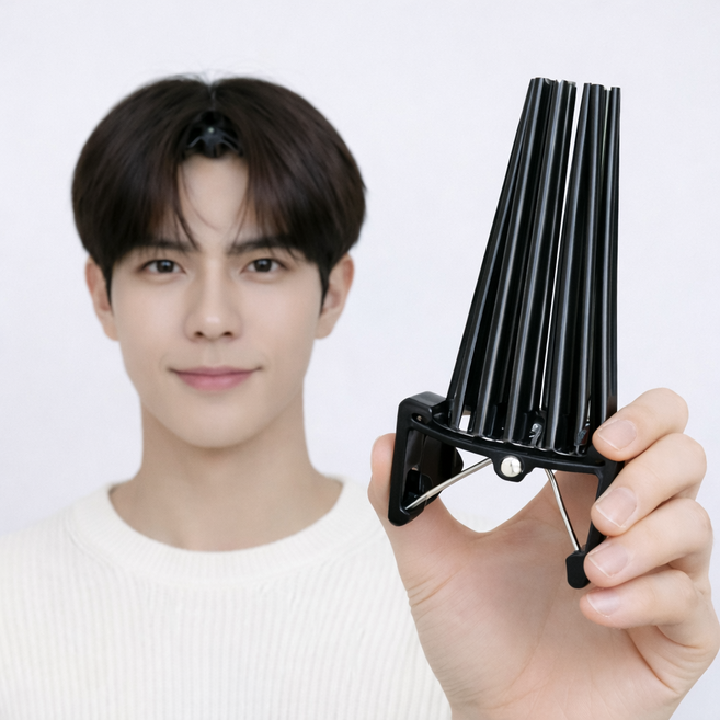 에노브 초강력 뿌리 볼륨 헤어핀, 1개, 블랙