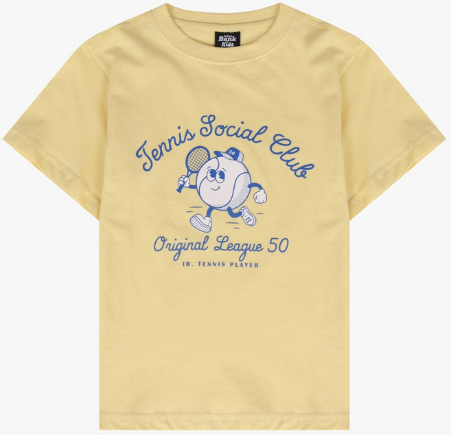 인디고키즈 괴정점 싱글 레귤러 바시티 그래픽 반팔티 IKRA254G2