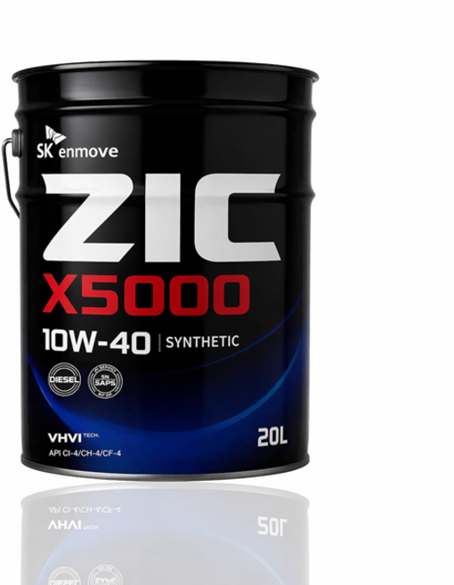 ZIC 지크 X5000 10w 40 디젤 합성엔진오일 20L / SK, 10w40, 1개