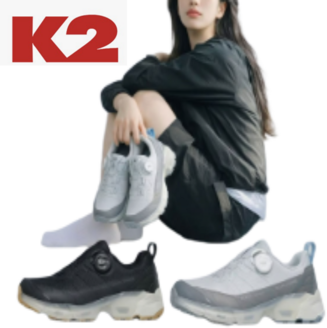[백화점 발송] k2 남여공용 고어텍스 방수 보아 하이브리드 워킹화 일상화 트레킹 캠핑 낚시 여행에 좋은 운동화