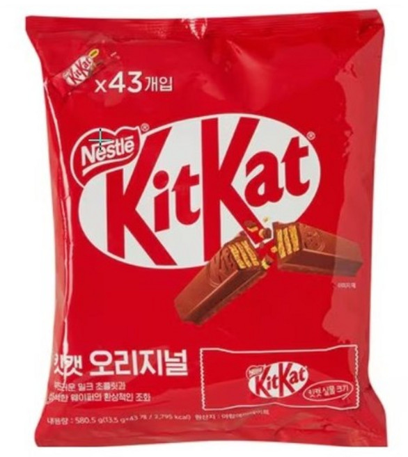 [트레이더스] 킷캣미니오리지날 (13.5X43입) 크러쉬스프레드공법비스켓웨이퍼, 580.5g, 1개
