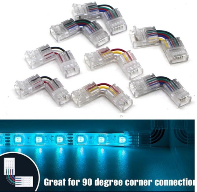 모양 핀 커넥터 스트립 코너 각도 조정, 01 2Pin 8mm, 03 5 pack, 1개