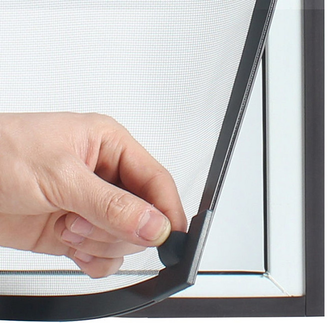 쿨팩토리 창문 베란다 일반 촘촘 모기장 붙이는 자석 탈부착 쫄대 셀프 맞춤 방충망, 1개