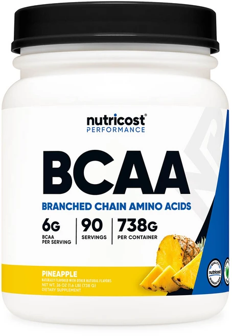 뉴트리코스트 BCAA 파우더 90회분 파인애플맛 738g, 1개 - 쿠팡