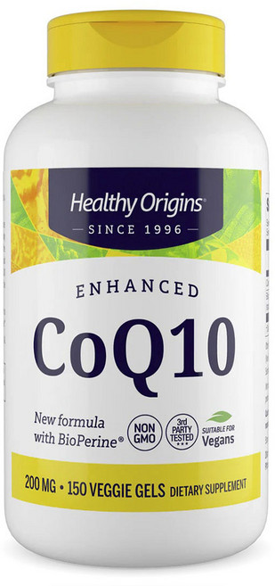 Healthy Origins 增強型輔酶Q10素食膠囊 200mg, 1個, 150片