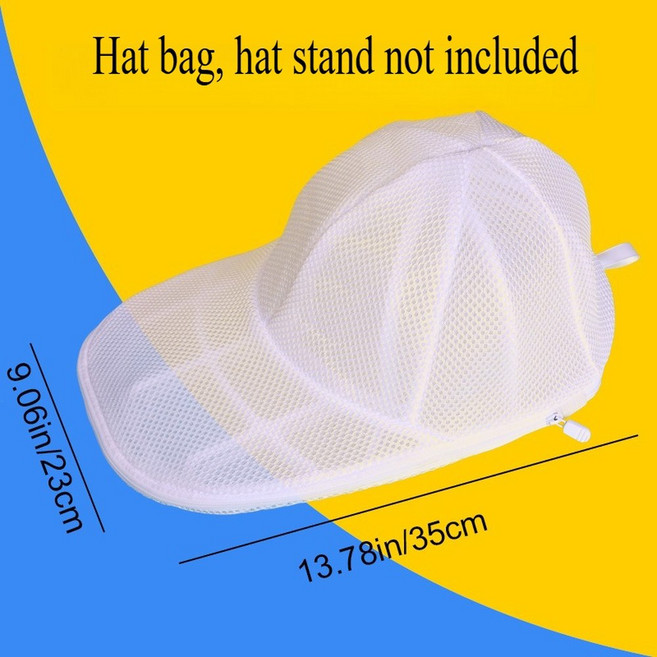 세탁기용 모자 세척망 야구 세척기 보호대가 있는 메쉬 케이지 변형 방지 보관 가방, Mesh Bag