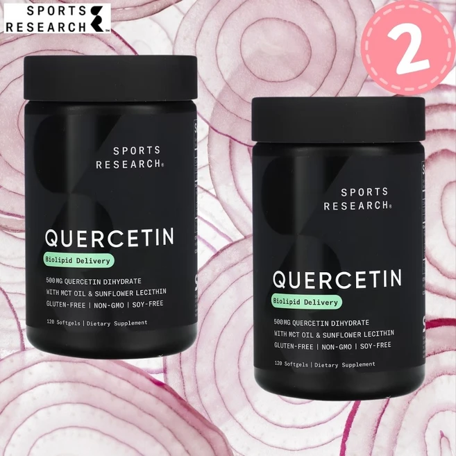 스포츠리서치 퀘르세틴 케르세틴 Quercetin 120정 2개 - 쿠팡