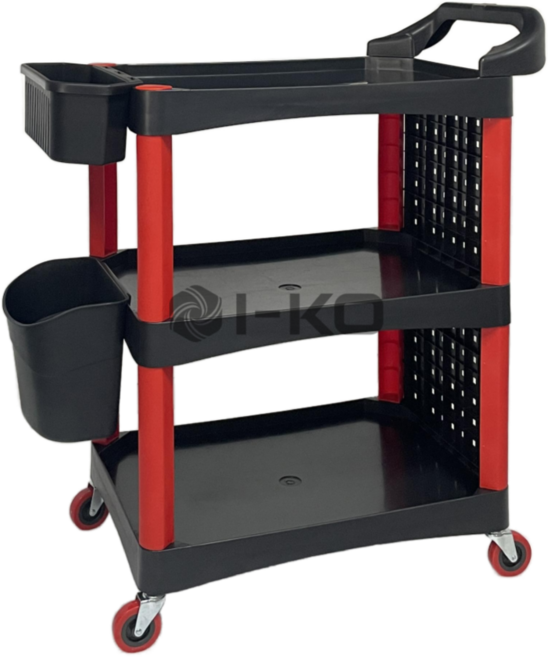 플라스틱 공구대 공구함 툴박스 공구다이 3단 카트 최대하중200kg이상 트롤리 구루마 iko-tt030 이동식, 1000개