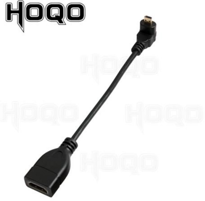 HDMI 호환 90 도 마이크로 HDMI 수-HDMI 암 어댑터 케이블 왼쪽 오른쪽 각도 마이크로 HDMI 파라 컨버터 카메라 TV용, Up Angle_15 cm, [01] 15 cm, 04 Up Angle_01 15 cm