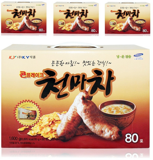 KY식품 콘플레이크 천마차, 20g, 80개입, 4개