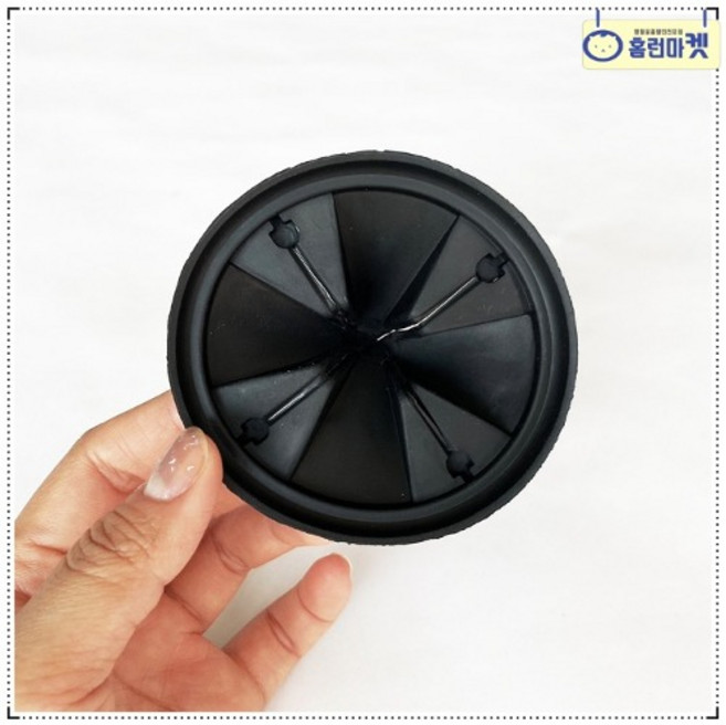 음식물 처리기 싱크대 고무 패킹 85mm 싱크홀 마개 덮개 배수구 뚜껑, 1개