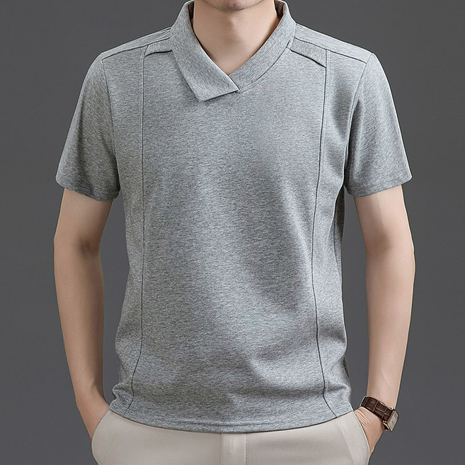 男款純棉Polo衫2026新款冰絲短袖夏季薄款中年爸爸商務休閒半袖T恤