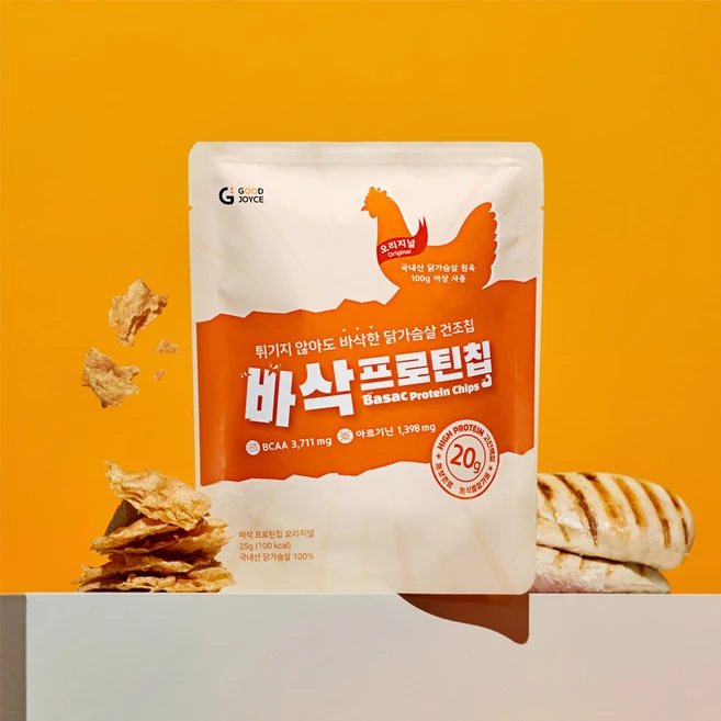 굿조이스 바삭 프로틴칩 오리지널, 1개, 25g - 쿠팡