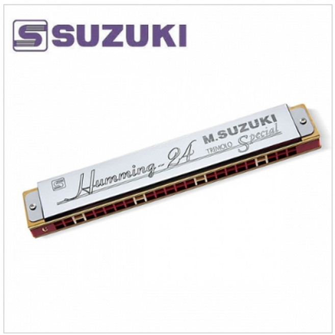 스즈키 하모니카 SU-24 허밍 트레몰로 하모니카 24홀, 1개