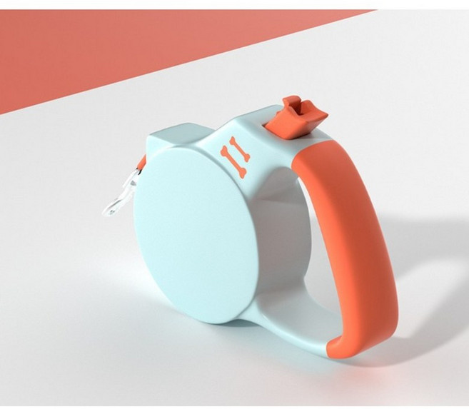 자동 리드줄 8미터 5미터 길이 플렉시 강아지 산책용 핸즈프리 편리한 강아지목줄, 1개, 5m 그레이 오렌지