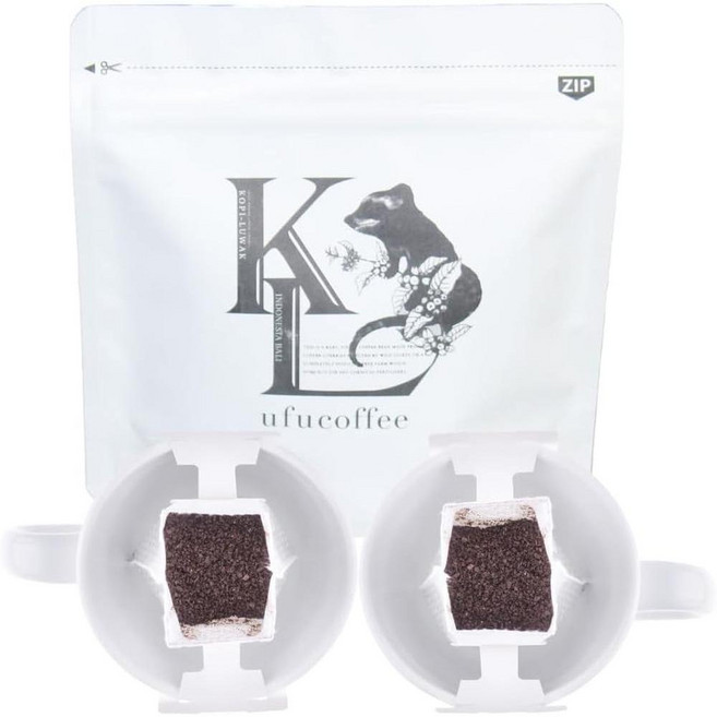 자쿠네코 커피 코피루악 드립백 10g x 2 인도네시아 발리 원두, 사이즈