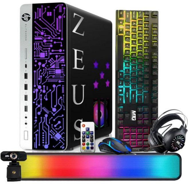 테크마그넷 HP G3 게이밍 데스크탑 PC 인텔 i7 6세대 GT 1030 2GB DDR5 16GB 램 256GB SSD 2TB HDD MTG 24인치 곡선 모니터 RGB 키트, Only CPU, 512GB SSD / 2TB HDD