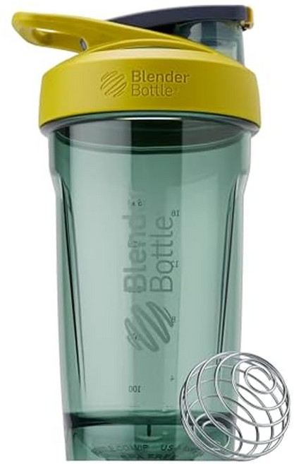 BlenderBottle Strada Tritan 24oz 단백질 셰이커 블렌더 병 용량 710ml 메모리 500ml 옥 BBSTT24 JD, 1개, 1ml, 상세페이지 참조